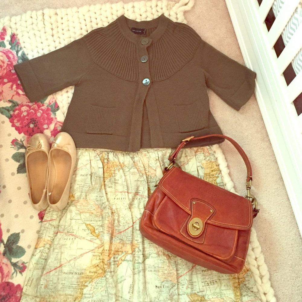 Sale! The Limited Olive Wool Cardigan